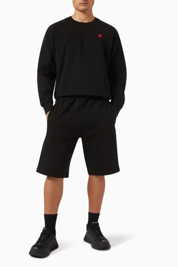 سويت شيرت بتطريز زهرة بوكي قطن