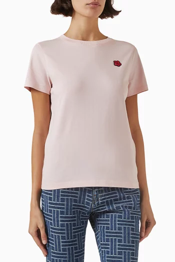 Boke Flower Embroidered T-shirt in Cotton