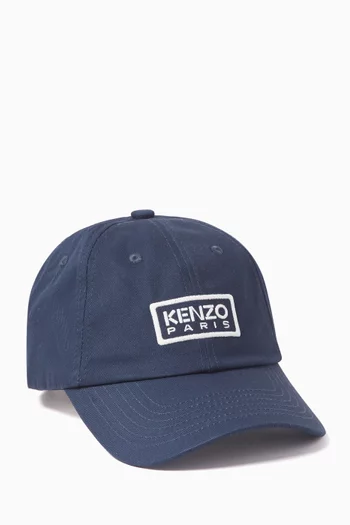 Kenzo Tag Logo Cap in Cotton