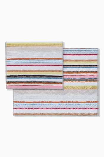 2-piece Moonshadow Towel Set in Cotton-terry