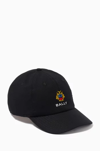 Logo Embroidered Baseball Cap in Cotton