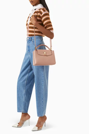 Small Layka Tote Bag in Leather