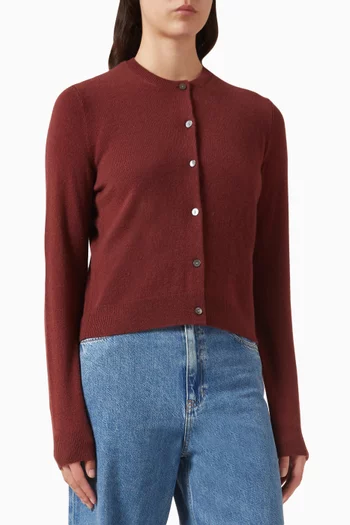 كارديغان بفتحة رقبة مستديرة كشمير