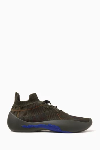 Neptune Check-knit Sneakers
