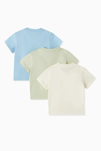 Tri-pack T-shirt Set in Cotton