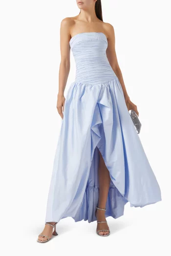 Violette Bubble-hem Gown in Cotton