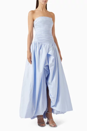 Violette Bubble-hem Gown in Cotton