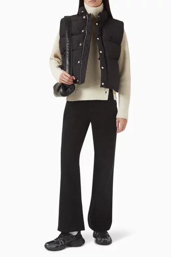 Goose-down Vest in Nylon