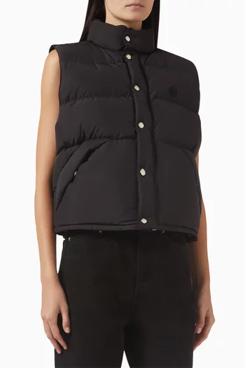 Goose-down Vest in Nylon