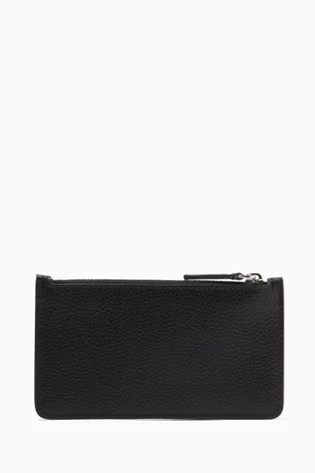 Logo Card and Cash Holder in Leather