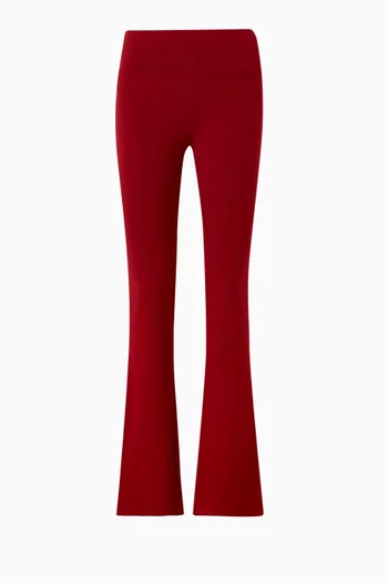 بنطال بحافة مطوية قطن جيرسيه