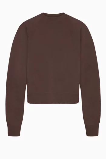 Shrunken-fit Sweatshirt in French Terry