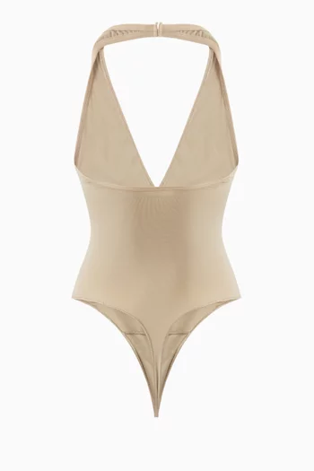 Seamless Sculpt Plunge Thong Bodysuit
