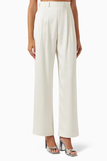 Aysha Relaxed Pants in Satin