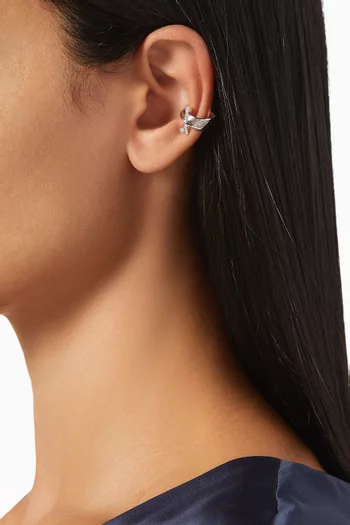 Kass Diamond Single Ear Cuff in 18kt White Gold