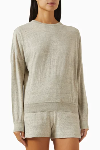 Yoshii Cropped Sweatshirt in Cotton