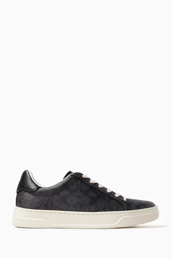 Buy Coach Black High Line Sneakers in Signature Canvas For Women Online Ounass Saudi