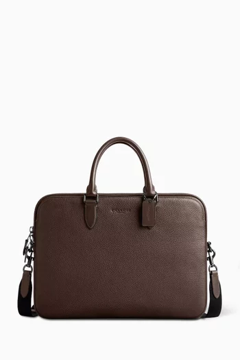 Bryant large leather briefcase outlet