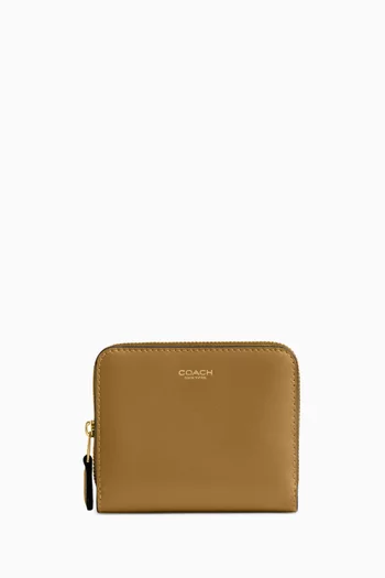 محفظة ثنائية الطي جلد