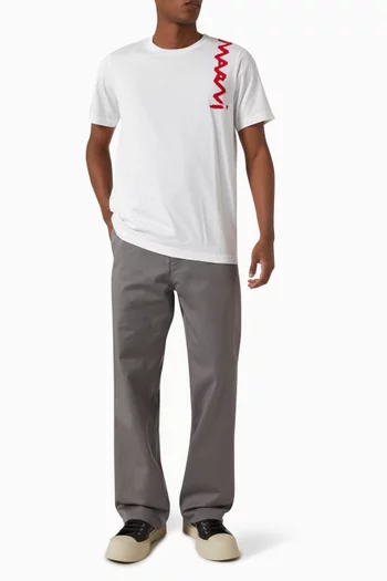 Mending Logo-print T-shirt in Cotton