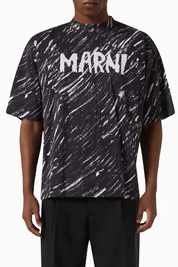 Crayon Logo-print T-shirt in Cotton