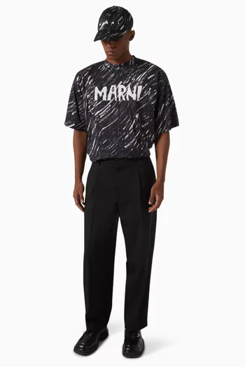 Straight-leg Pants in Wool