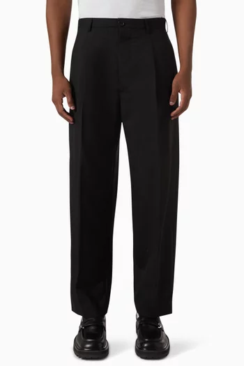 Straight-leg Pants in Wool