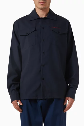 Shirt in Virgin Wool