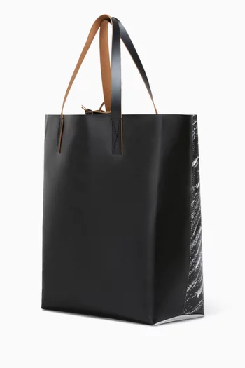 Tribeca Crayon-print Tote Bag in Faux Leather