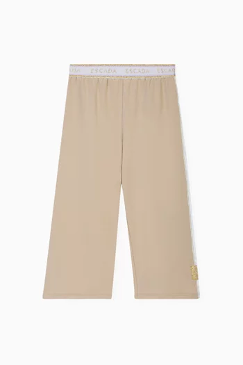 Logo Tape Pants in Cotton