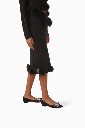 Glory 10 Point-toe Ballet Flats in Satin