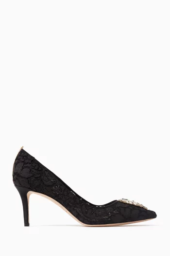 Tempest 70 Crystal-embellished Pumps in Lace