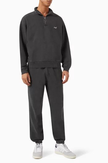 Nelson Quarter Zip Sweatshirt in Cotton Fleece