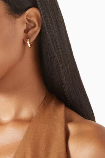 Elena Hoop Earrings in 18kt Yellow Gold
