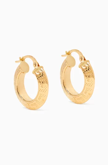 Elena Hoop Earrings in 18kt Yellow Gold