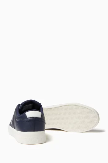 Frazier Logo Sneakers in Faux Leather