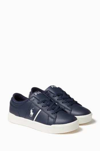 Frazier Logo Sneakers in Faux Leather