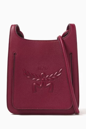 Burgundy mcm bag cheap