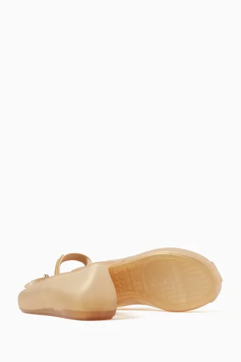 حذاء صوفي بكعب مسطح كلوريد متعدد الفينيل