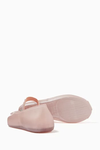 حذاء صوفي بكعب مسطح كلوريد متعدد الفينيل