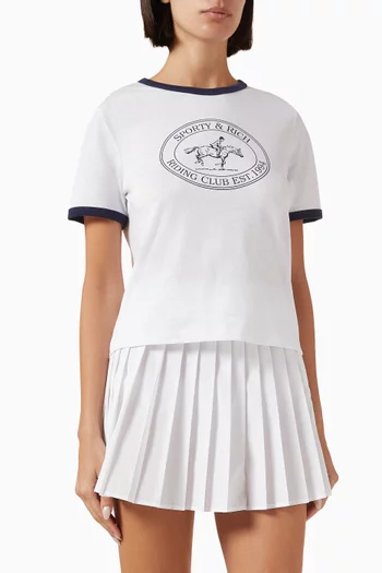 Riding Club Ringer T-shirt in Cotton