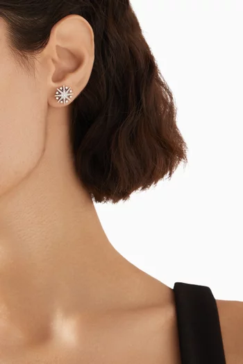 Mini Starlight Stud Earrings in 18kt White Gold