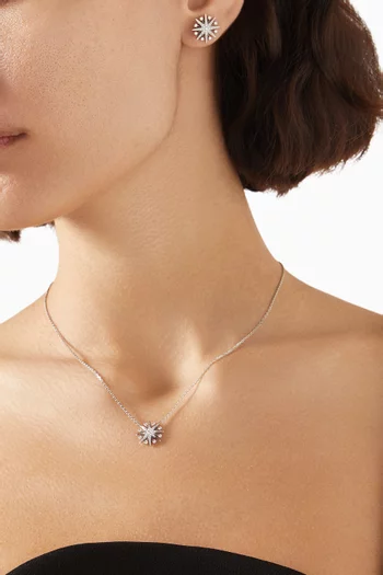 Mini Starlight Diamond Necklace in 18kt White Gold
