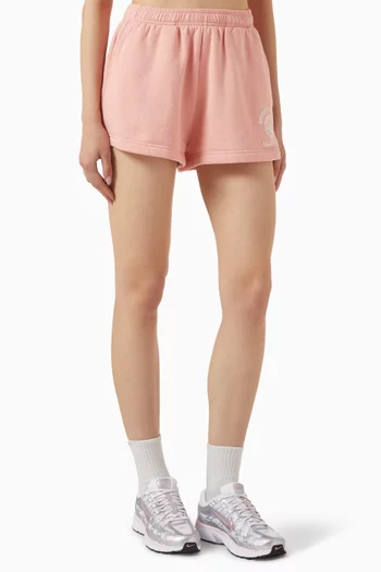 California Emblem Disco Shorts in Cotton Blend