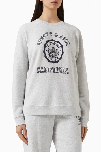 California Emblem Sweatshirt in Cotton Blend