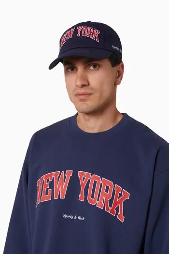 كاب بيسبول بشعار New York بتصميم رابطة اللبلاب قنب قطني