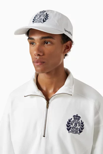 H&W Crest Baseball Cap in Cotton-canvas