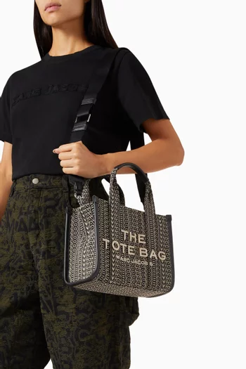 The Small Tote Bag in Monogram Jacquard