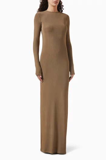 Open-back Maxi Dress in Jersey
