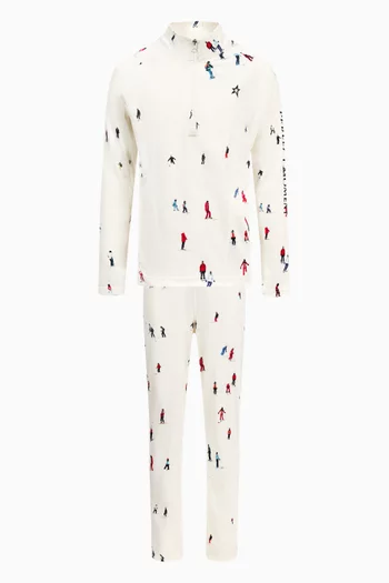 ليغنغز عازل للحرارة بنقشة بالكامل